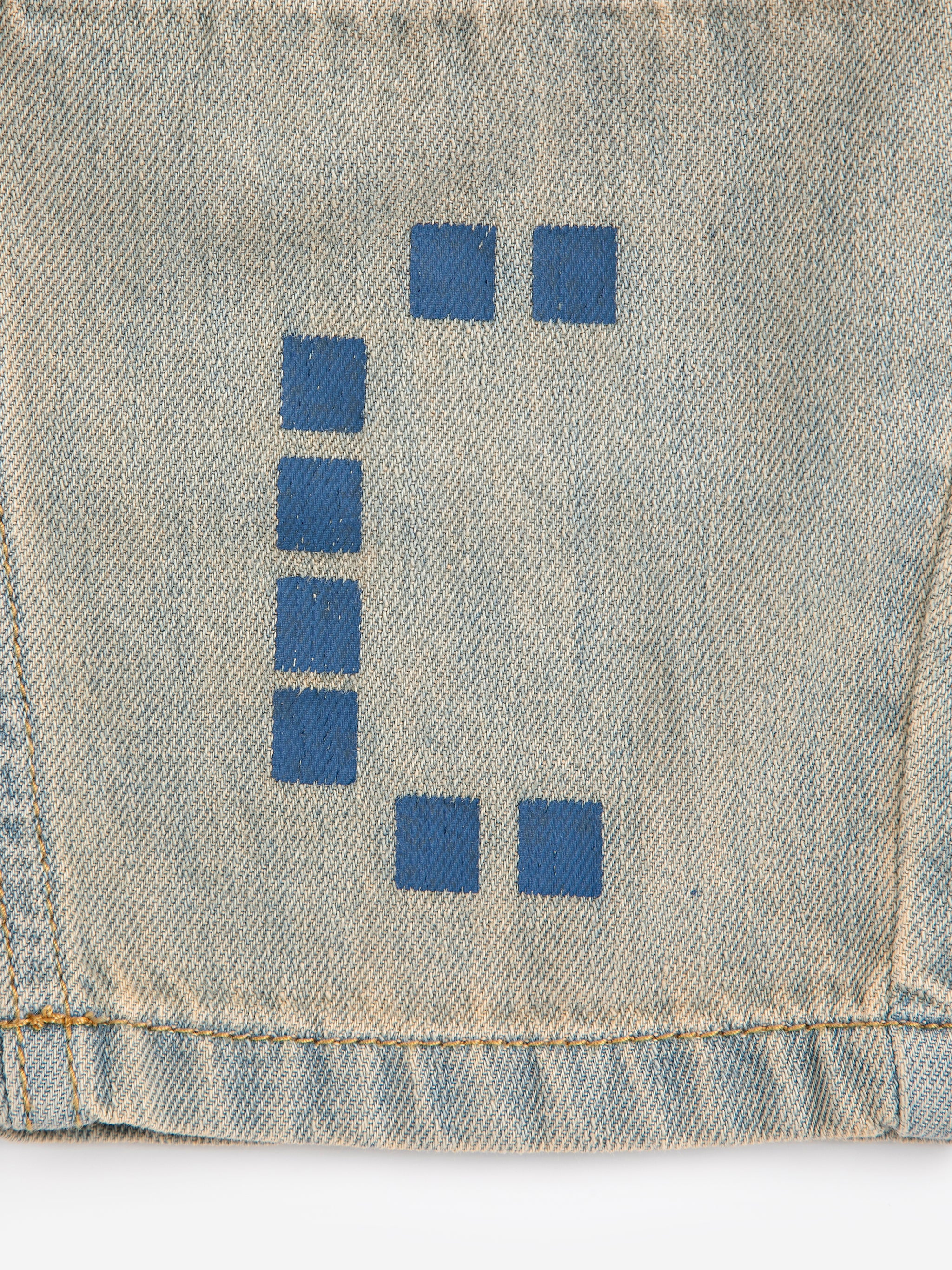 Bobo Choses Square Denim Pants - Prussian Blue