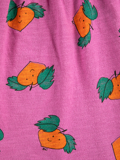 Bobo Choses Tangerine All Over Ruffled Dress