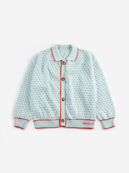 Bobo Choses BC Openwork Cardigan - Light Blue