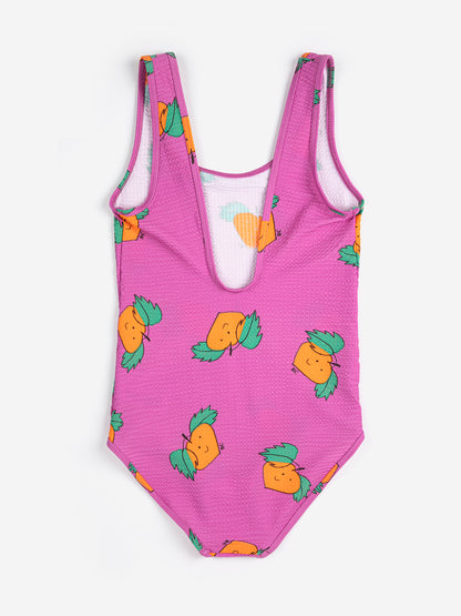 Bobo Choses Tangerine All Over Swimsuit