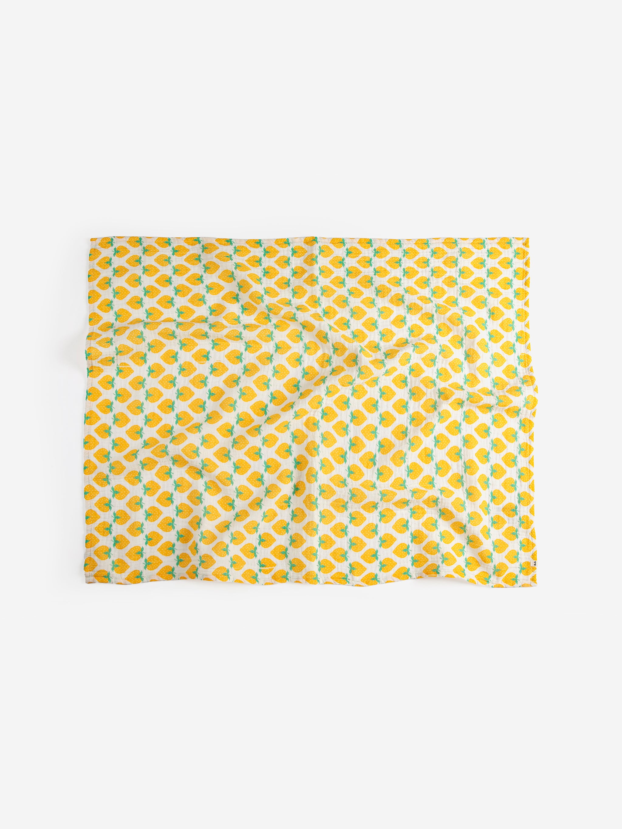 Bobo Choses Strawberry All Over Muslin Cloth - Off White