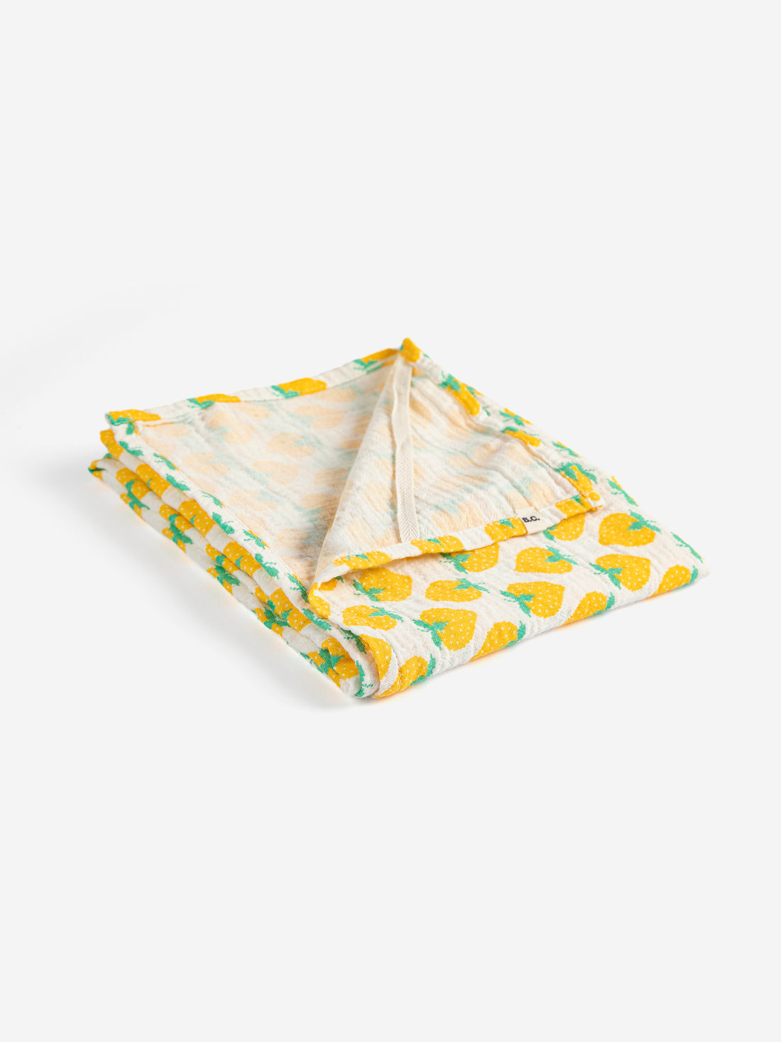Bobo Choses Strawberry All Over Muslin Cloth - Off White