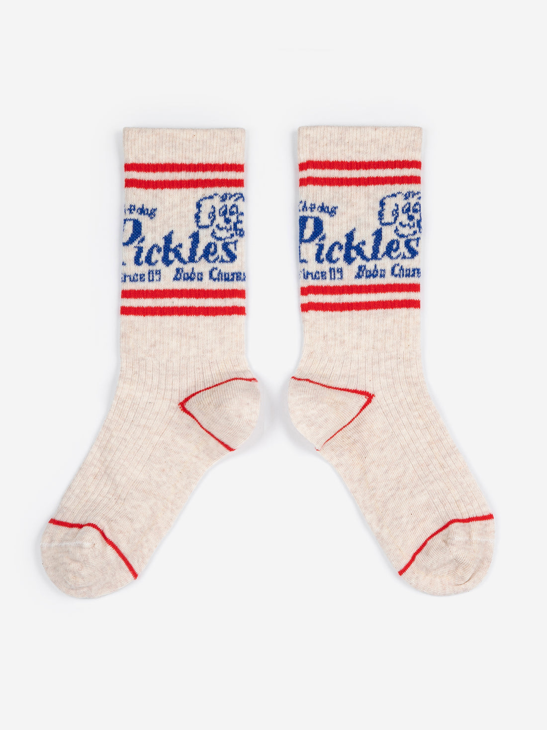 Bobo Choses Pickles The Dog Long Socks - Off White