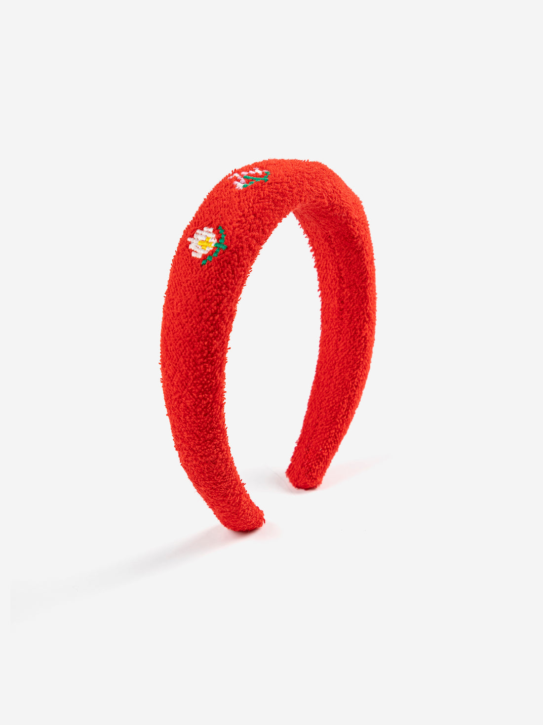 Bobo Choses Pixel Daisies Terry Cloth Headband - Red
