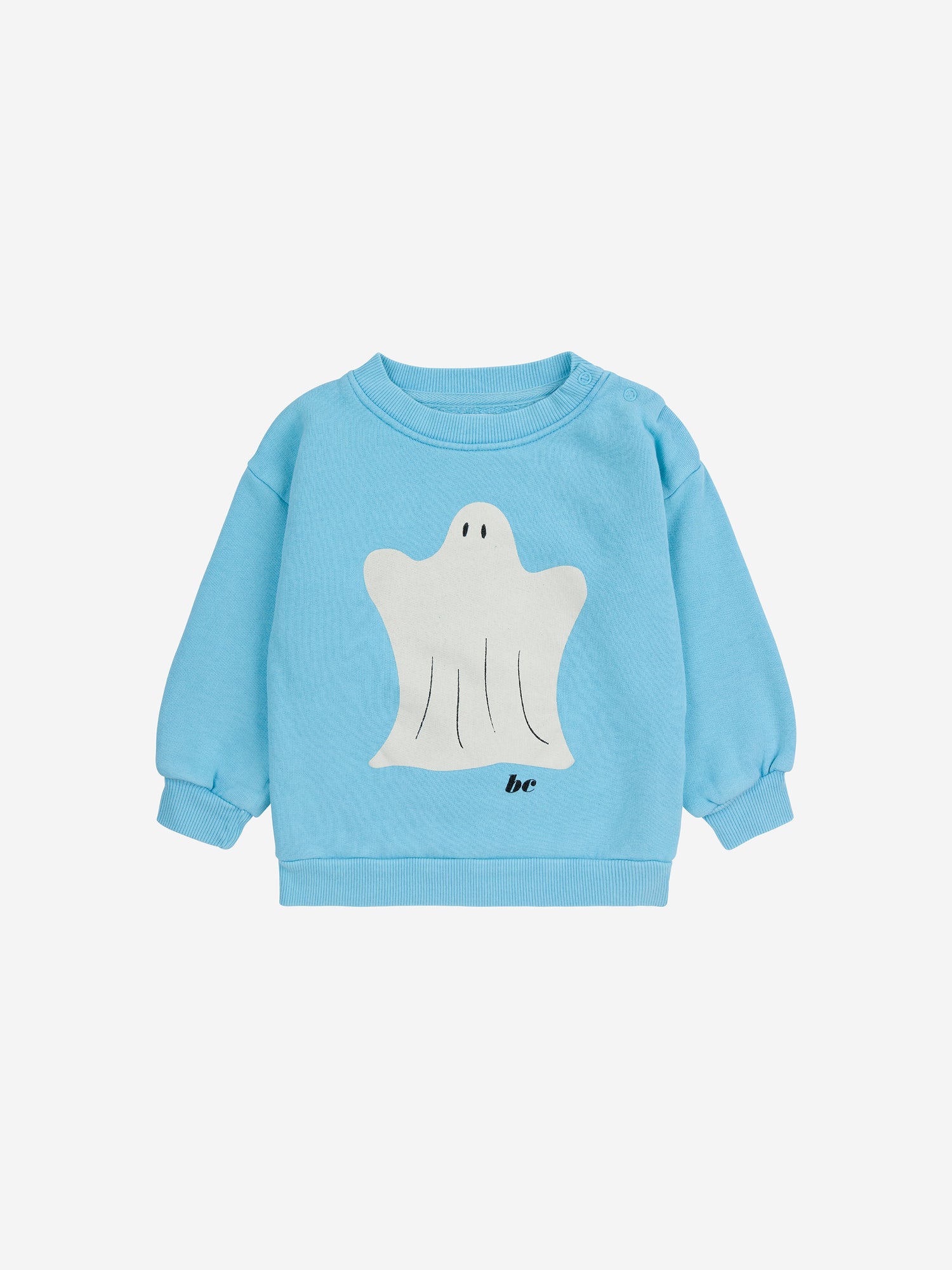 Bobo Choses Baby Funny Ghost Sweatshirt - Light Blue