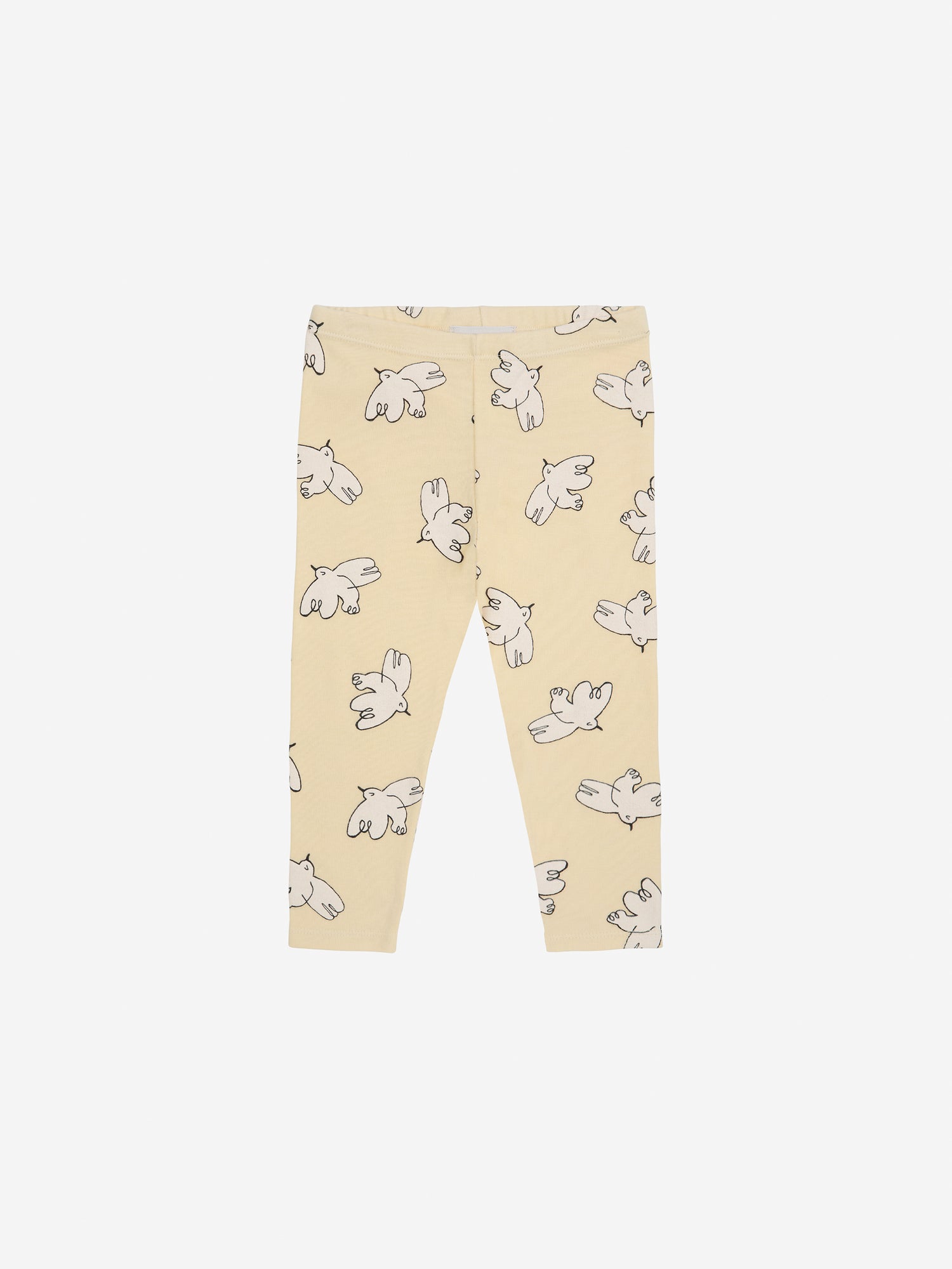 Bobo Choses Baby Freedom Bird All Over Leggings - Light Yellow