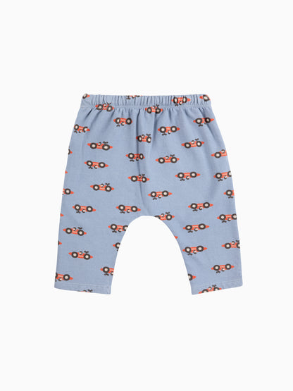 Bobo Choses Baby Race Car All Over Jogging Pants - Light Blue