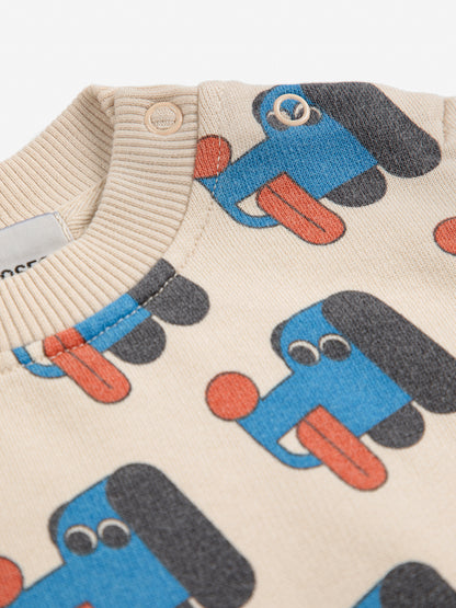 Bobo Choses Baby Doggy Mate All Over Sweatshirt - Off White