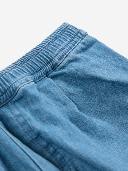 Bobo Choses Baby Roll The Dice Light Denim Pants - Navy Blue
