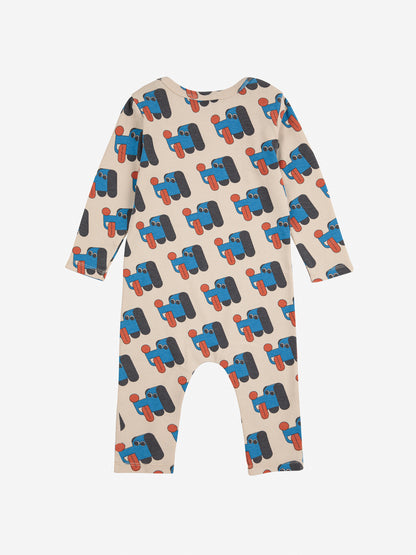 Bobo Choses Baby Doggy Mate All Over Overall - Off White