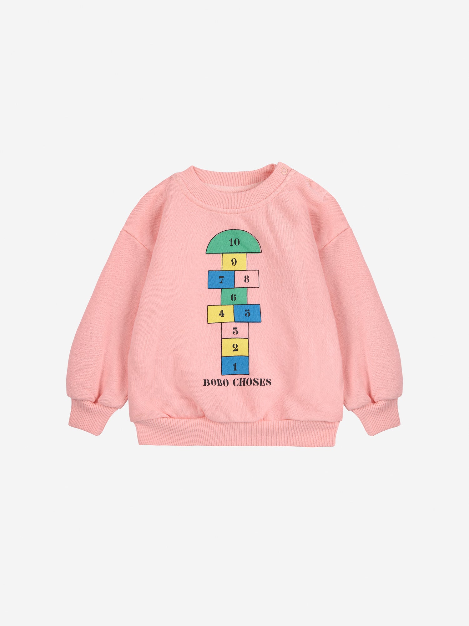 Bobo Choses Baby Hopscotch Sweatshirt - Pink