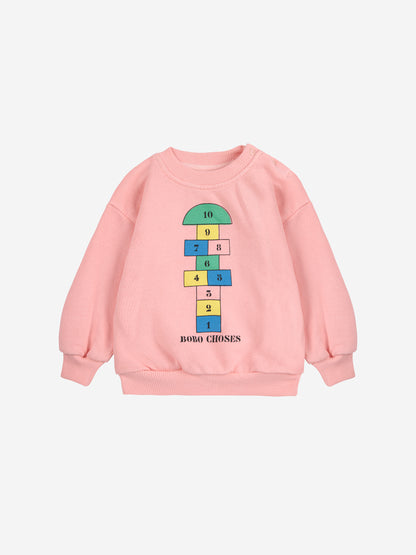 Bobo Choses Baby Hopscotch Sweatshirt - Pink