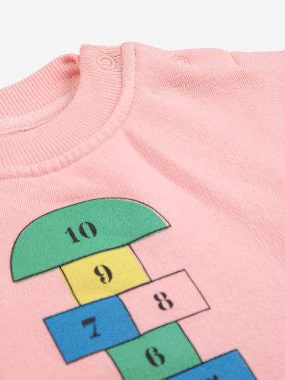 Bobo Choses Baby Hopscotch Sweatshirt - Pink