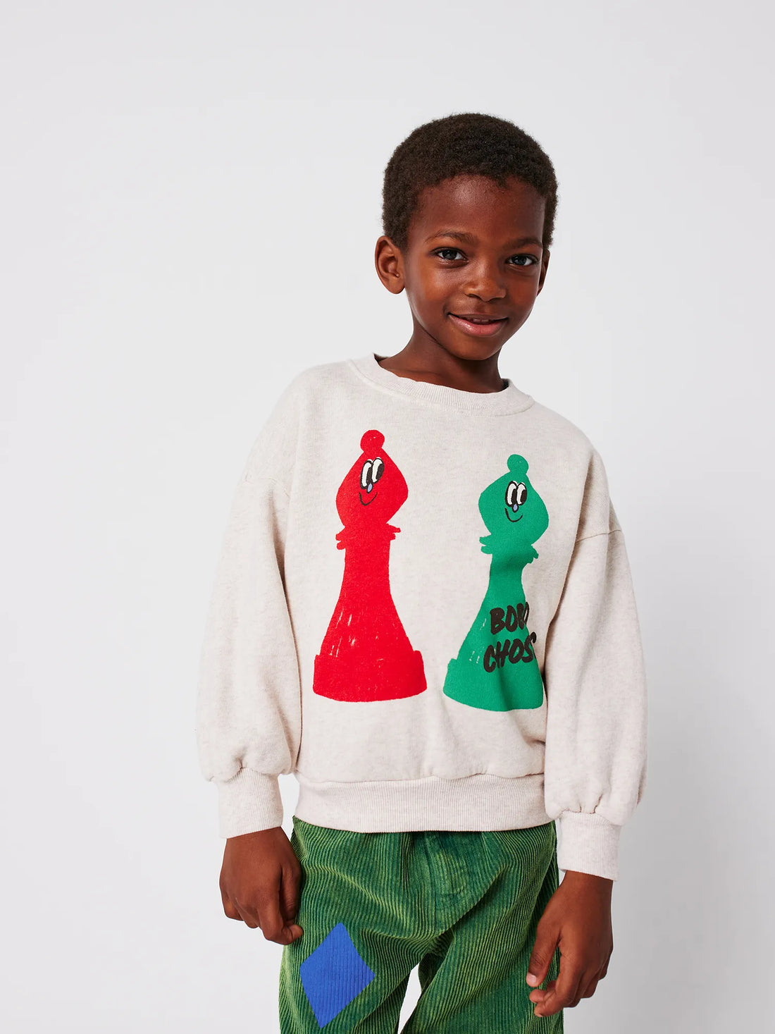 Bobo Choses Checkmate Sweatshirt - Off White