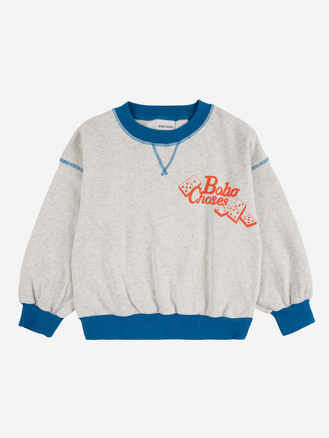 Bobo Choses Dominos Sweatshirt - Light Heather Grey