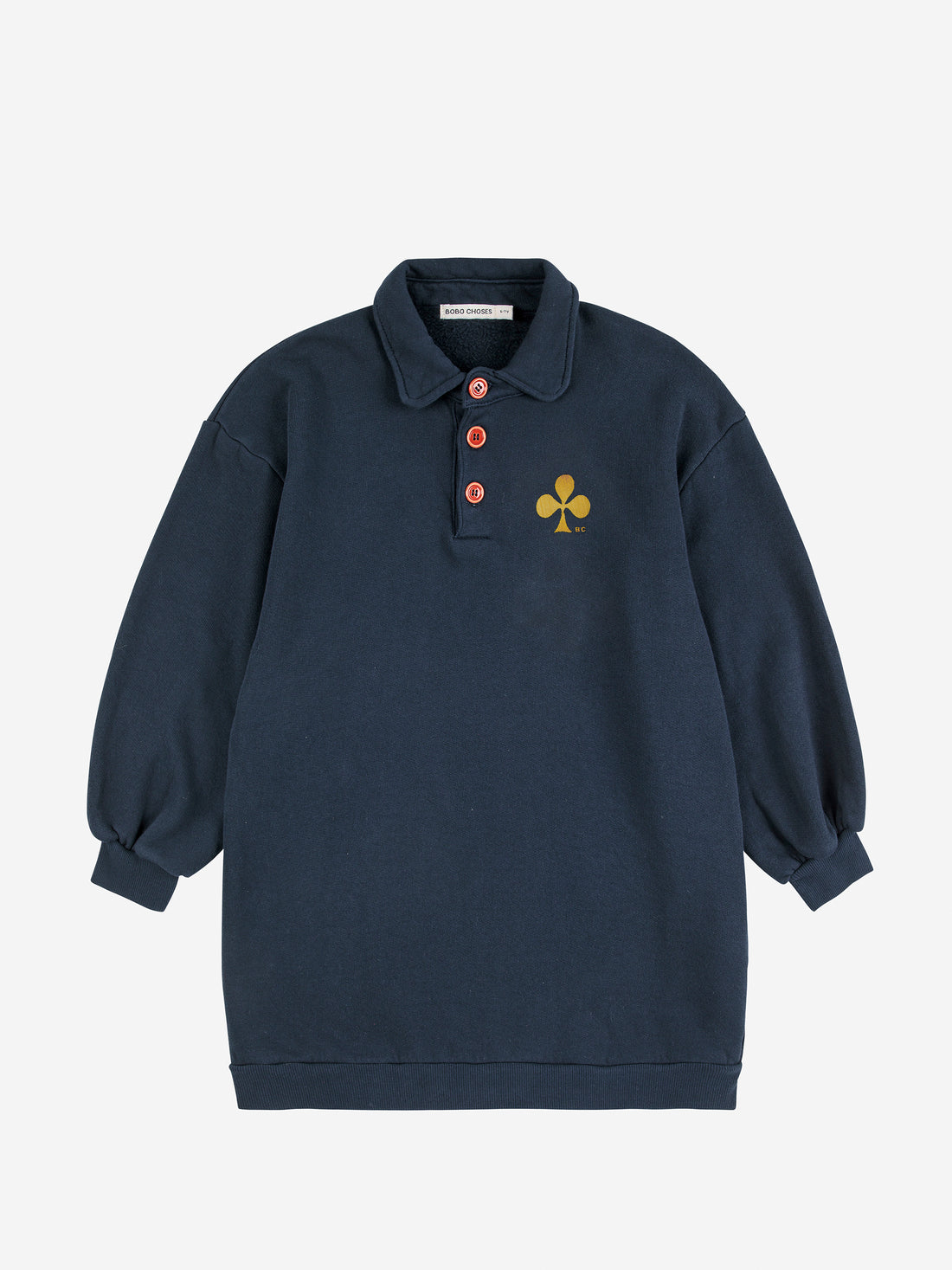 Bobo Choses Colver Polo Sweatshirt Dress - Midnight Blue