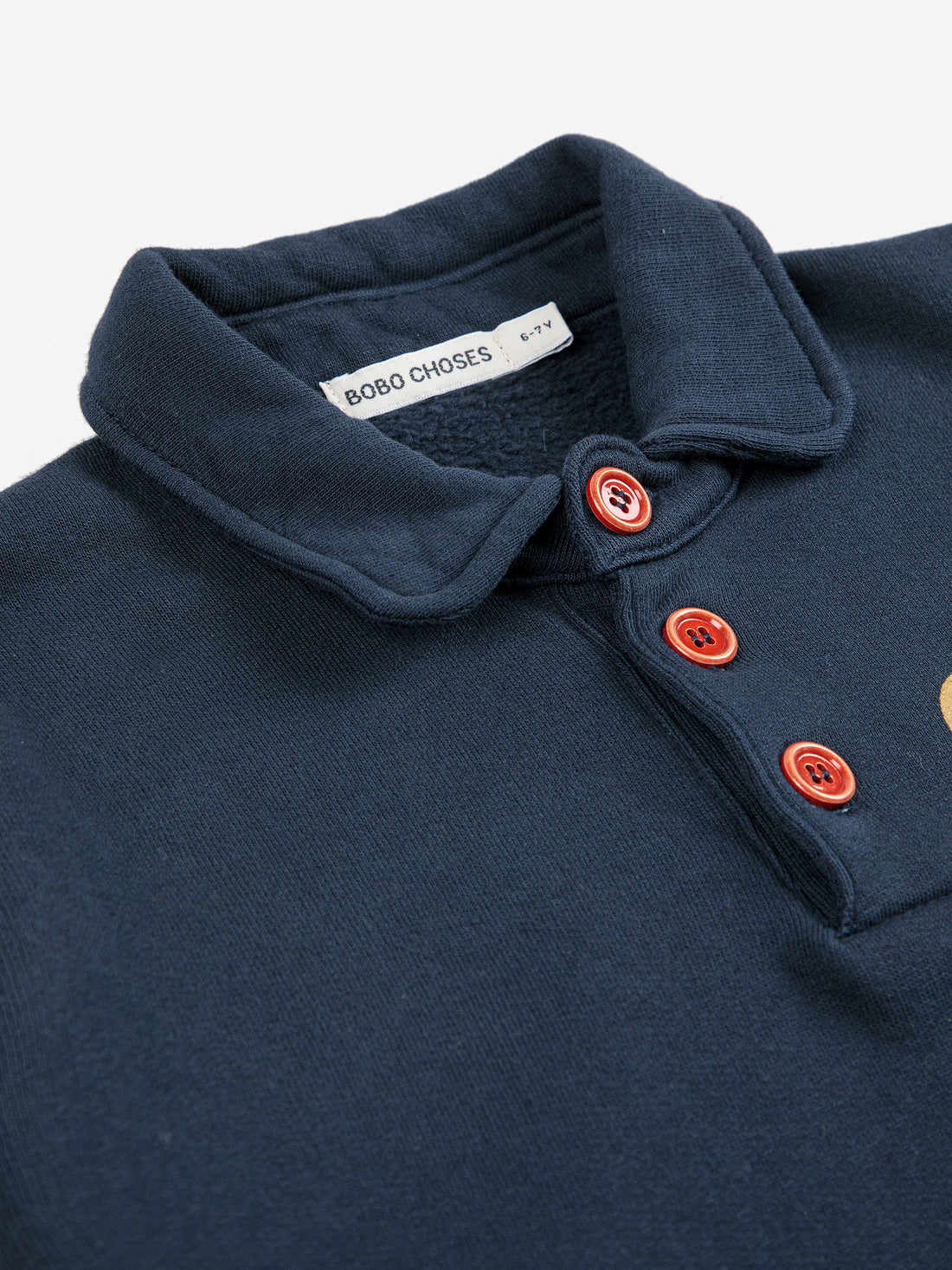 Bobo Choses Colver Polo Sweatshirt Dress - Midnight Blue