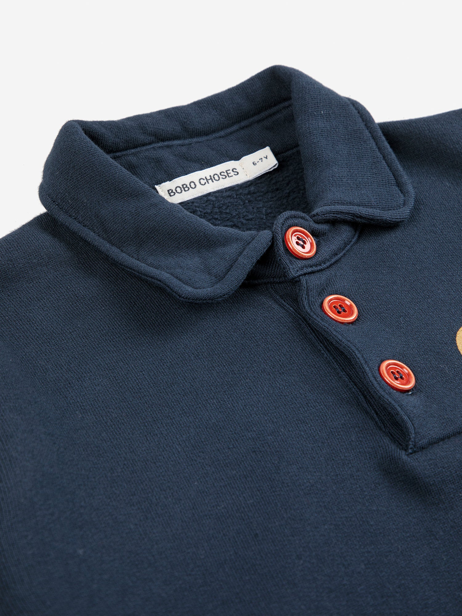 Bobo Choses Colver Polo Sweatshirt Dress - Midnight Blue