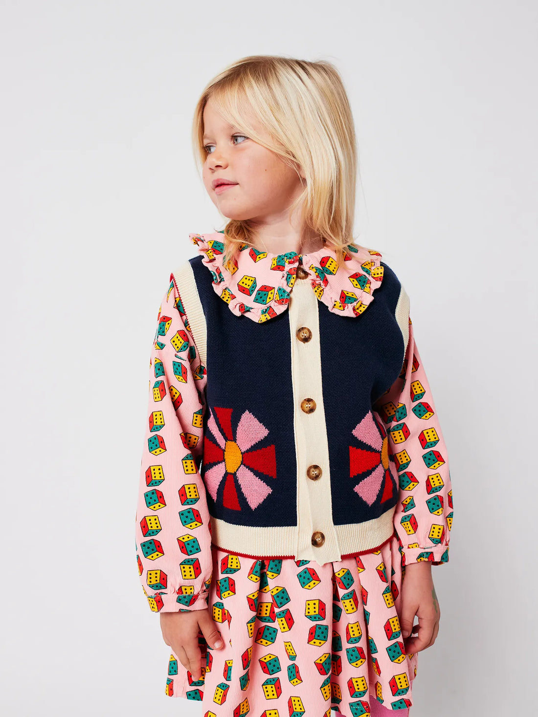 Bobo Choses Kaleidoscope Vest - Navy Blue