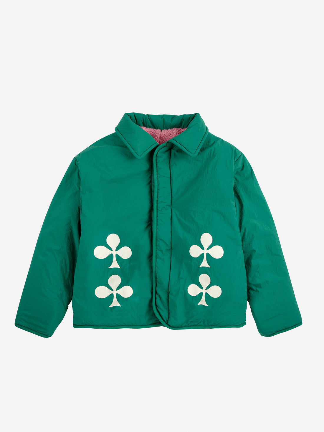 Bobo Choses Clover Reversible Sheepskin Jacket - Green