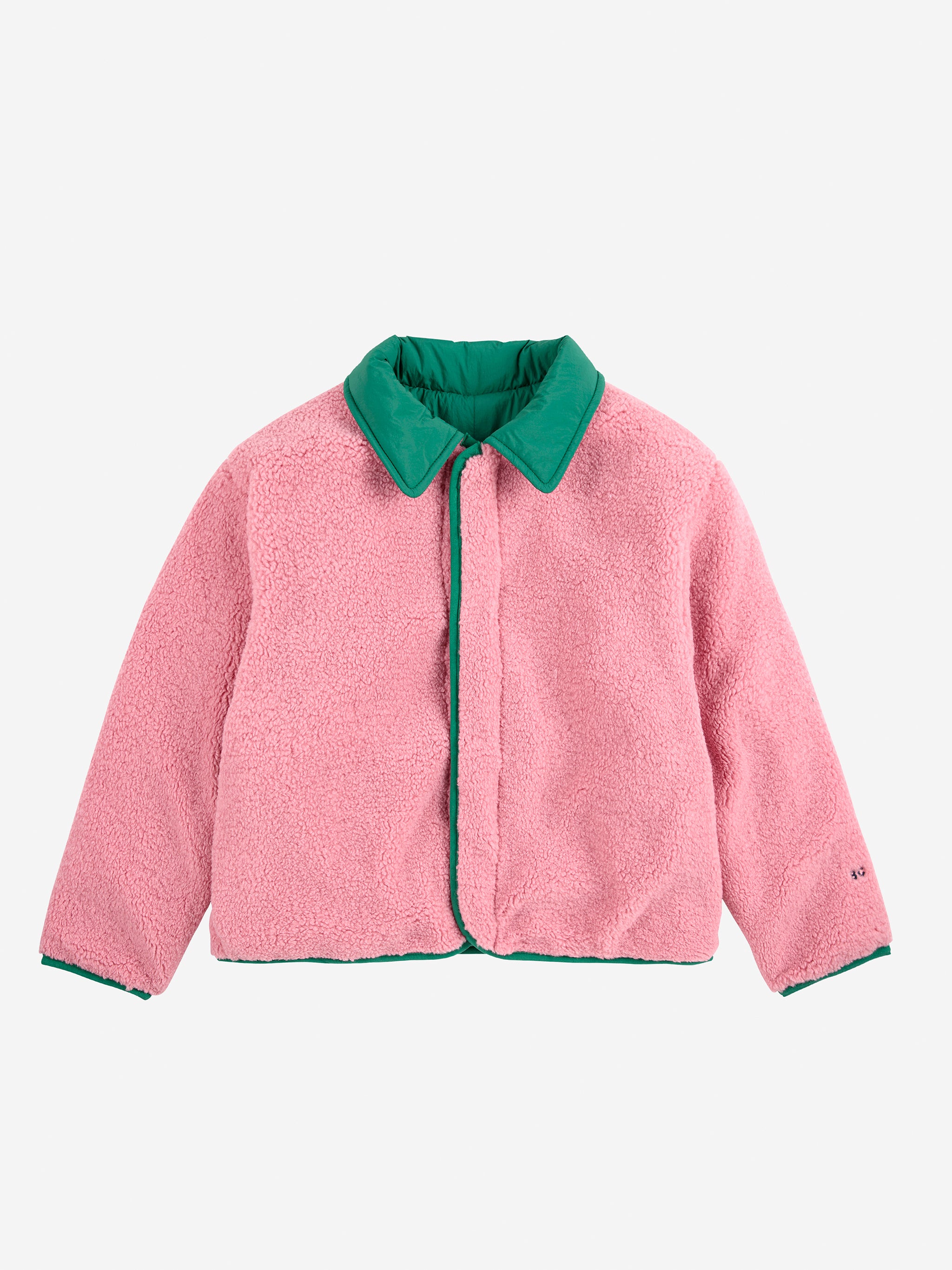 Bobo Choses Clover Reversible Sheepskin Jacket - Green