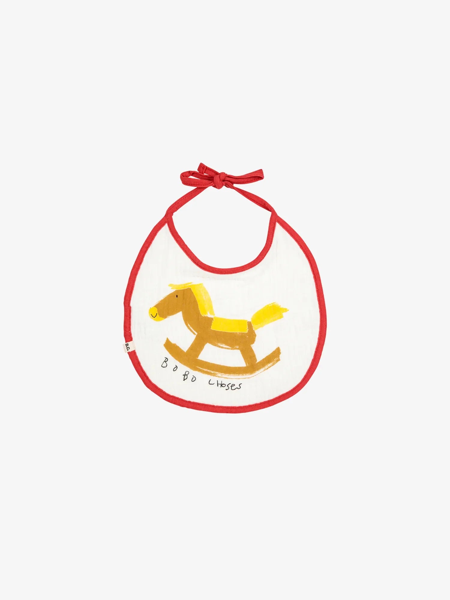Bobo Choses Rocking Horse Bib Set - Red