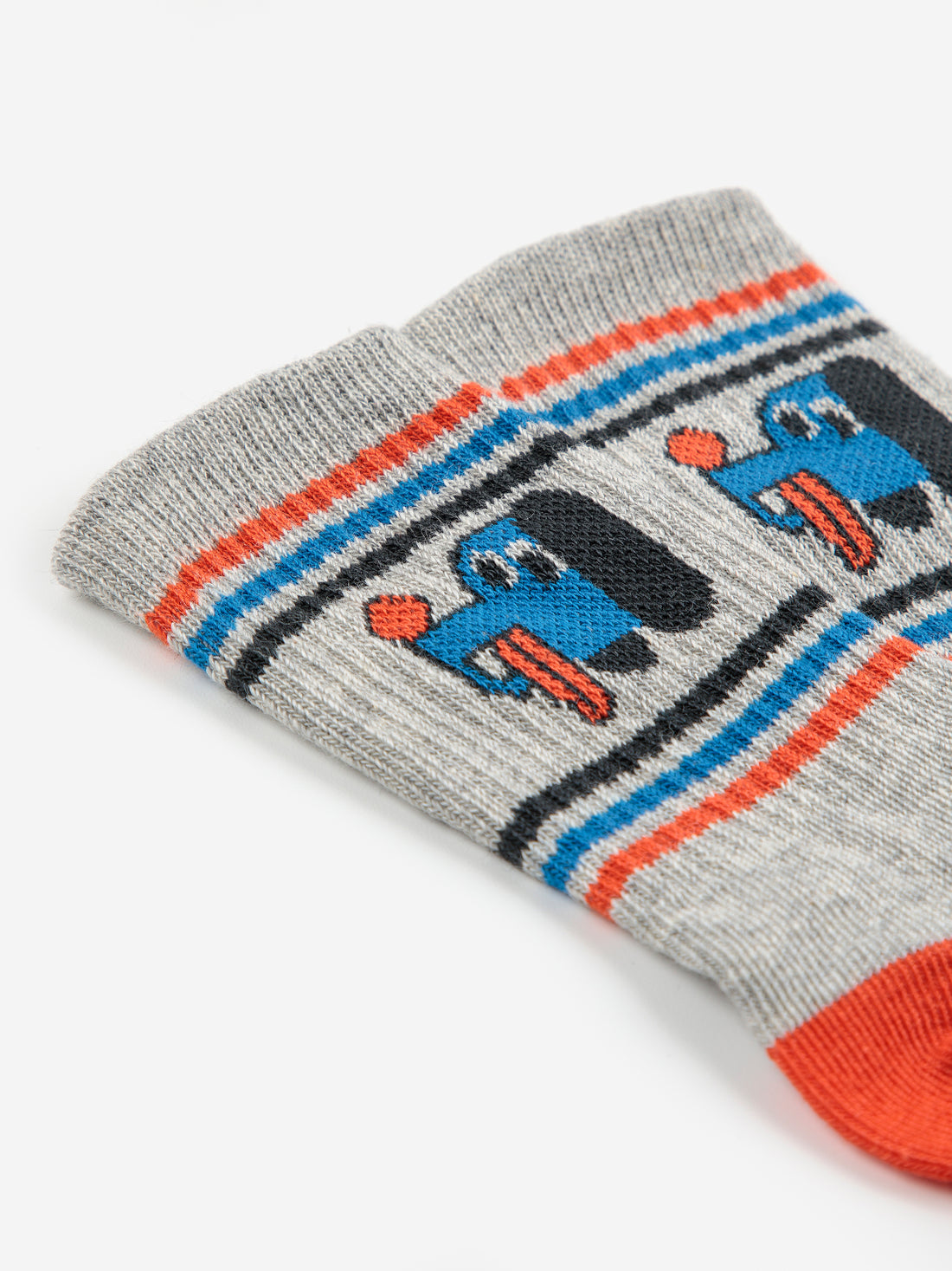 Bobo Choses Baby Doggy Mate Short Socks - Light Heather Grey