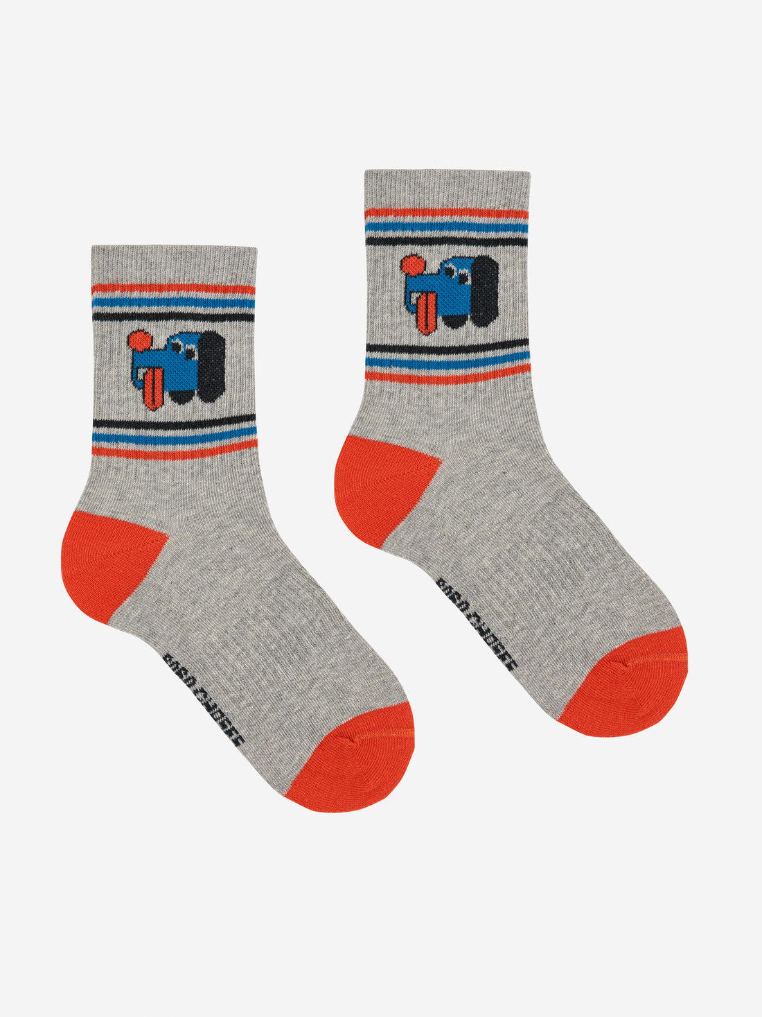 Bobo Choses Doggy Mate Short Socks - Heather Grey