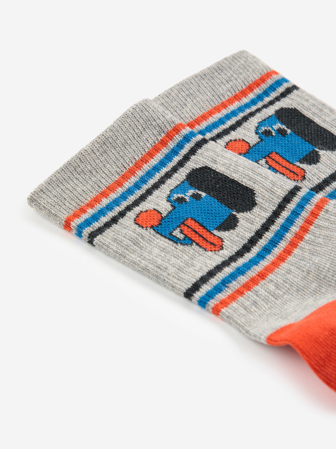 Bobo Choses Doggy Mate Short Socks - Heather Grey