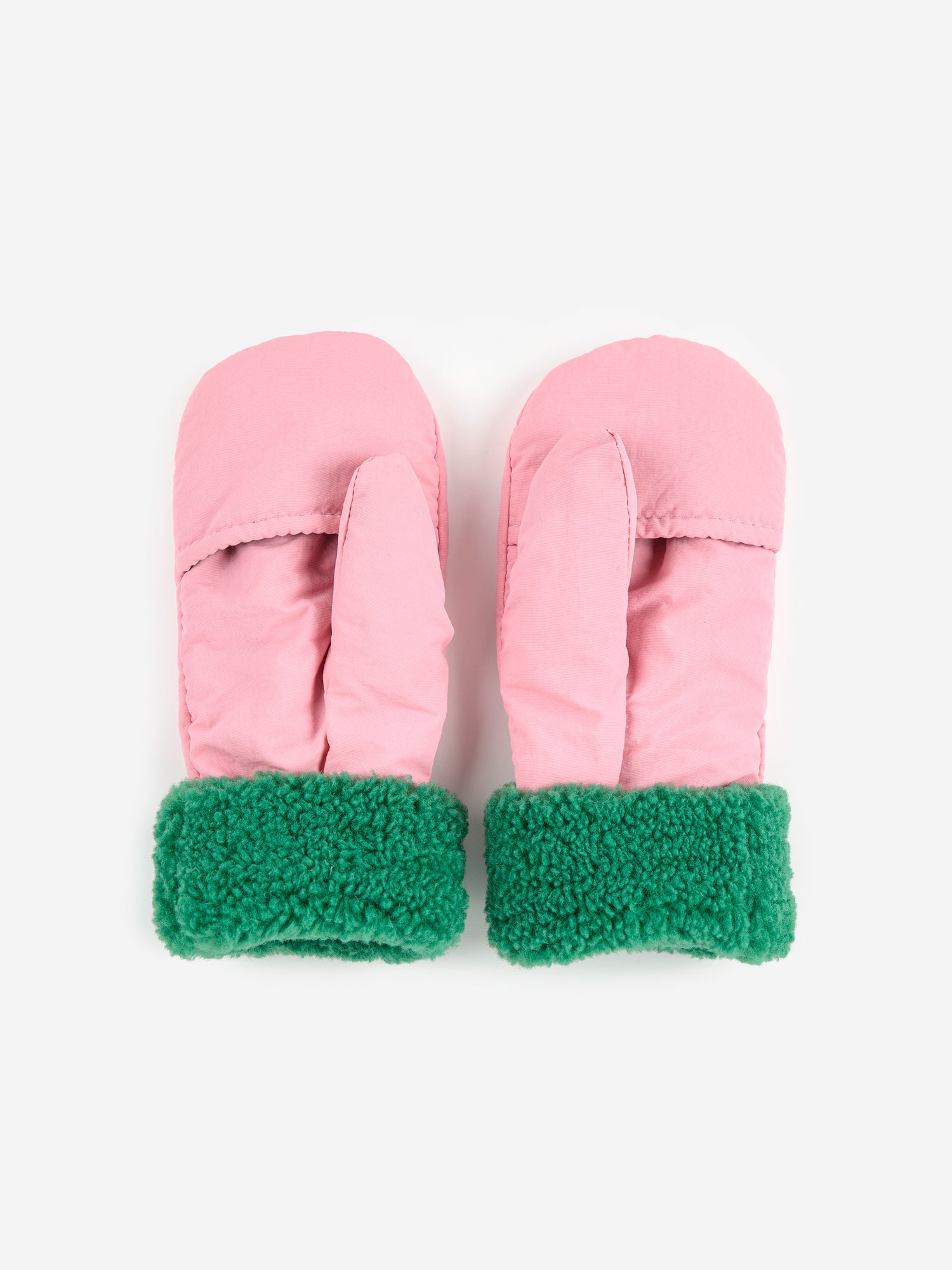 Bobo Choses Bobo Choses Bicolor Mittens - Pink