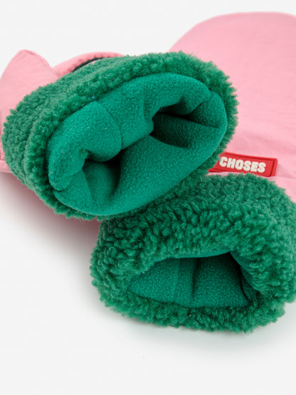 Bobo Choses Bobo Choses Bicolor Mittens - Pink