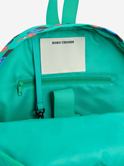 Bobo Choses Doggy Mate All Over School Bag - Green