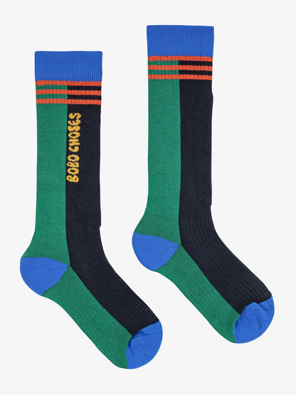 Bobo Choses Bobo Choses Ski Long Socks - Midnight Blue