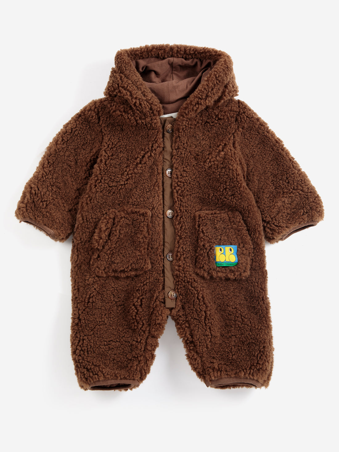 Bobo Choses Bobo Choses Sheepskin Overall - Dark Brown