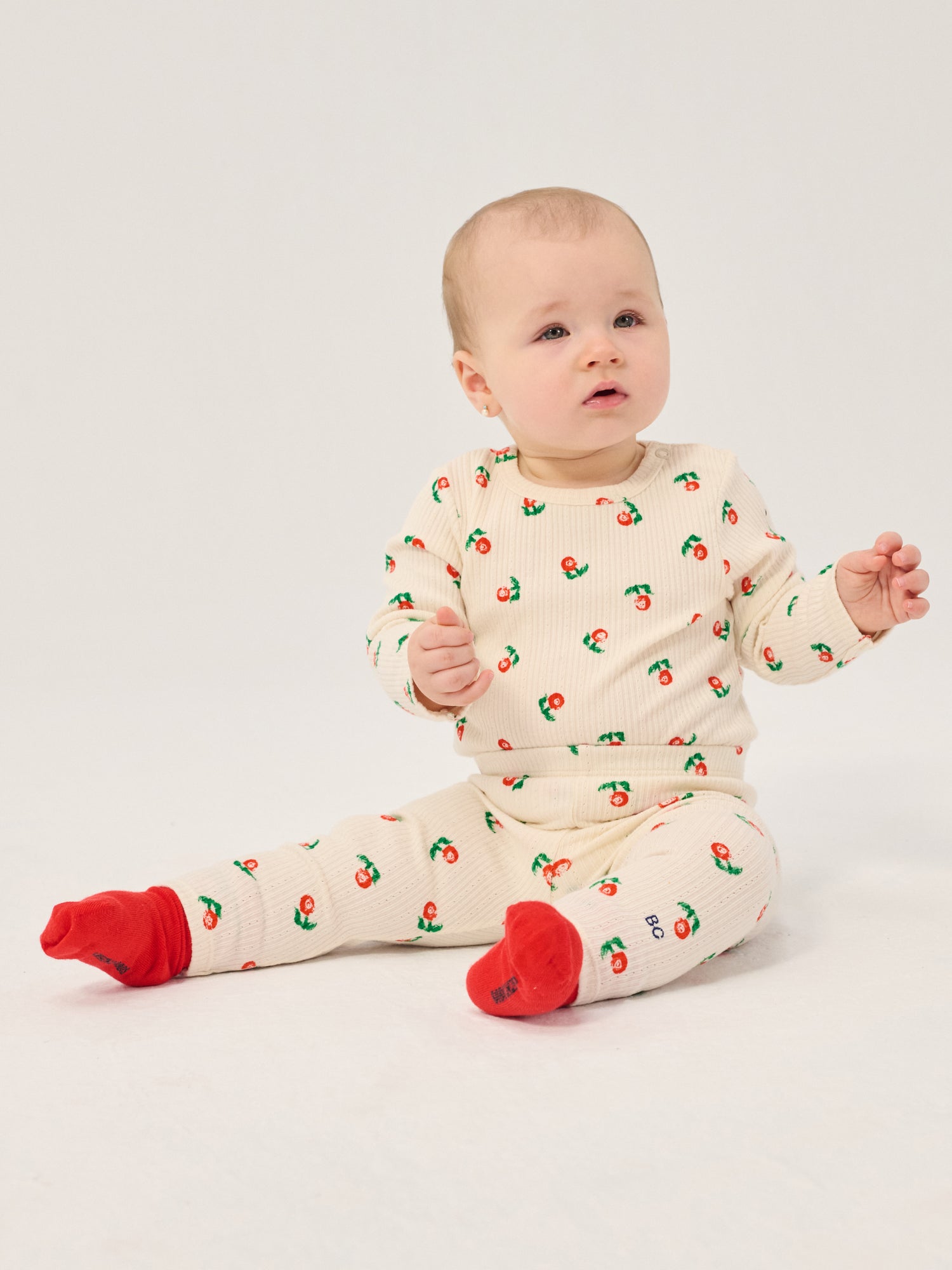 Bobo Choses Stamp Bloom All Over Leggings - Off White