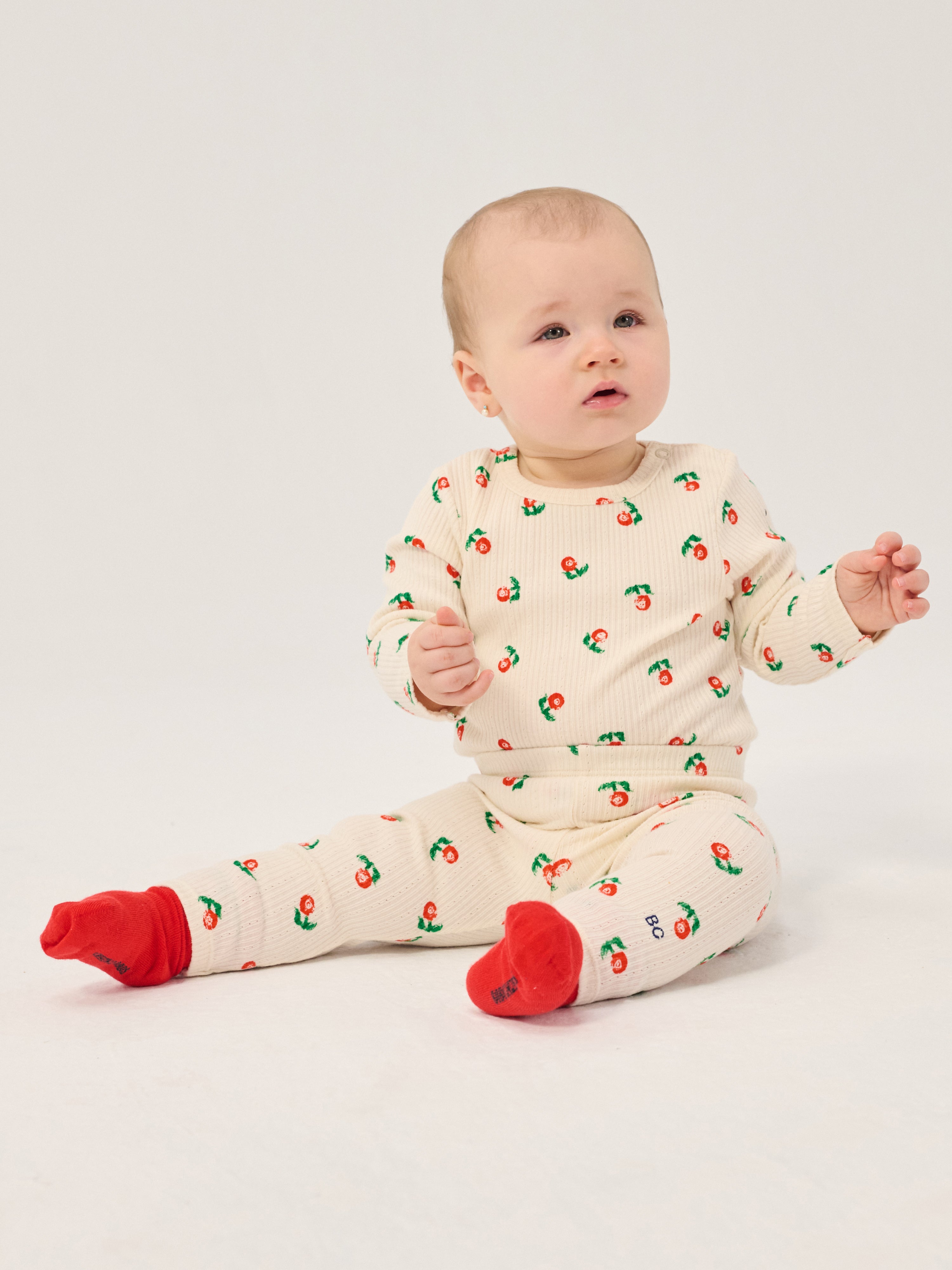 Bobo Choses Stamp Bloom All Over T-Shirt - Off White