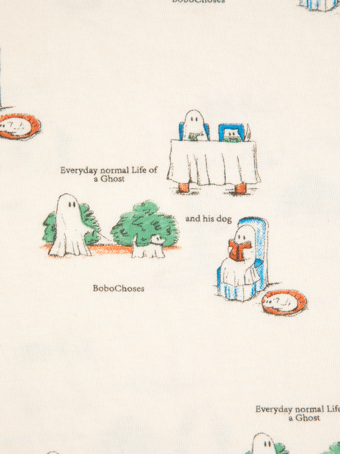 Bobo Choses Everyday Ghosts All Over T-Shirt - Off White