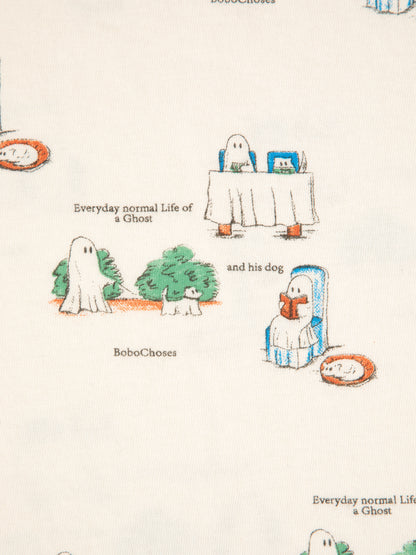 Bobo Choses Everyday Ghosts All Over T-Shirt - Off White