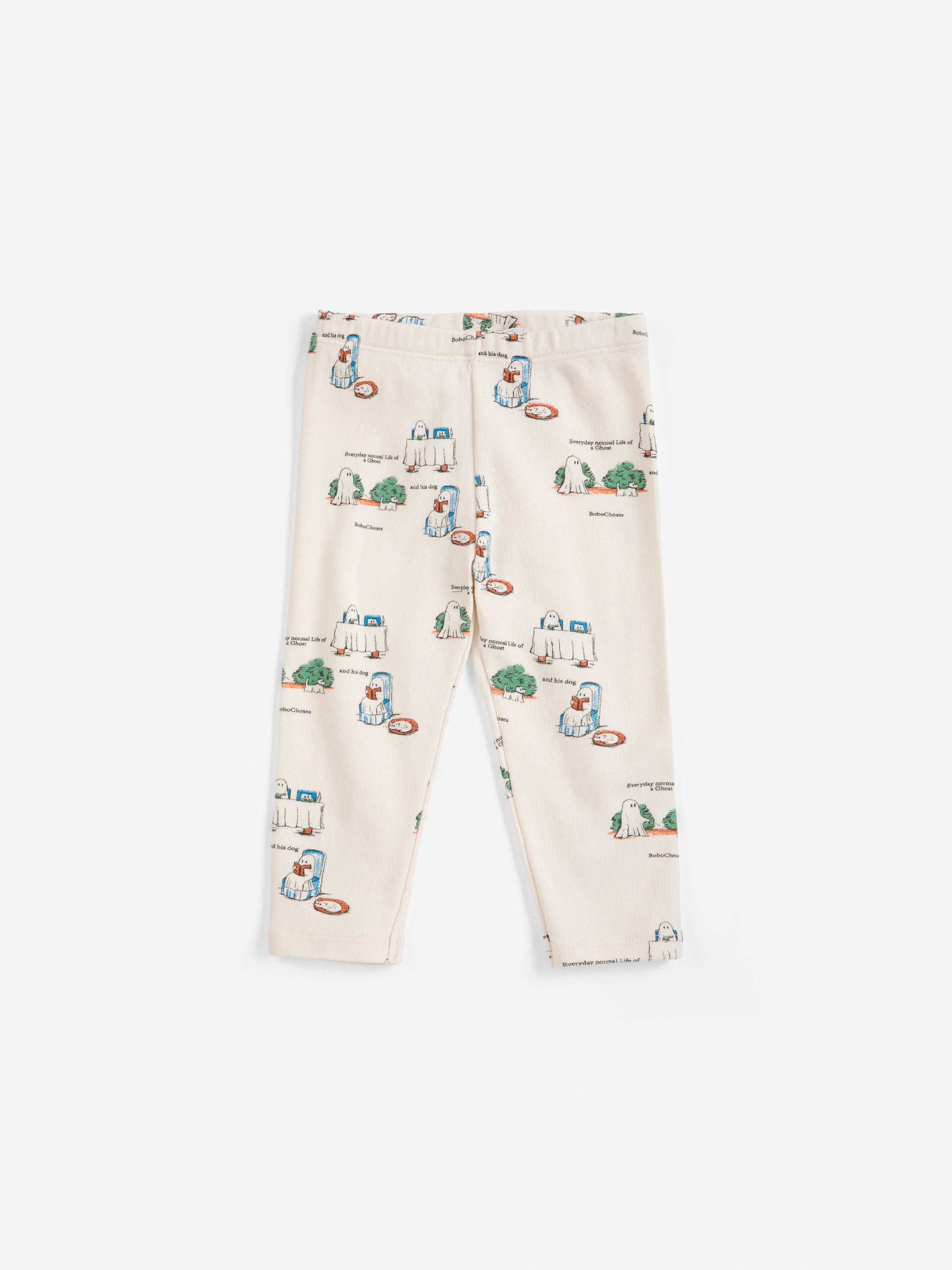 Bobo Choses Everyday Ghosts All Over Leggings - Off White