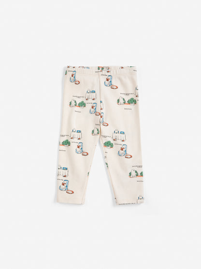 Bobo Choses Everyday Ghosts All Over Leggings - Off White