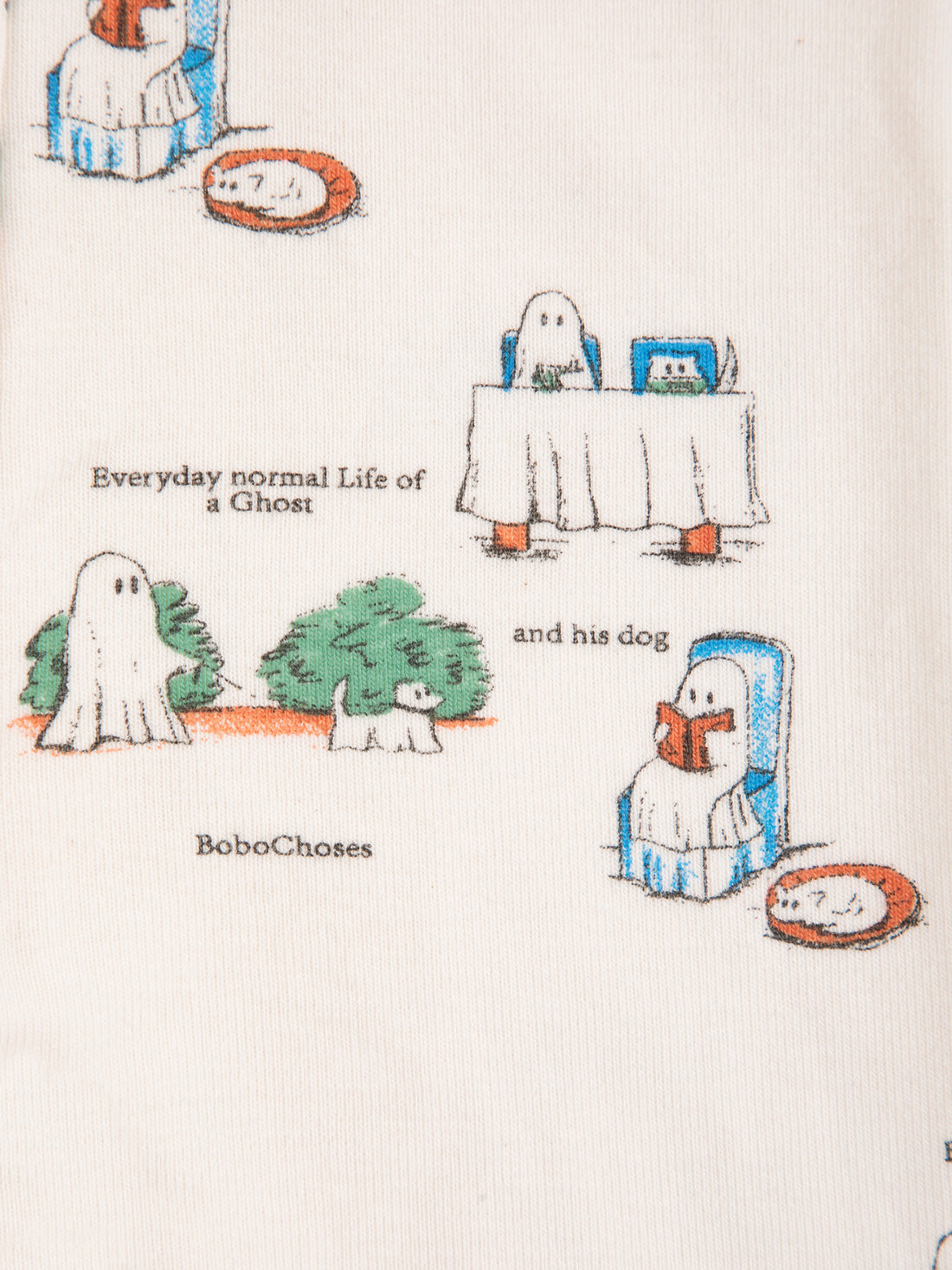 Bobo Choses Everyday Ghosts All Over Leggings - Off White