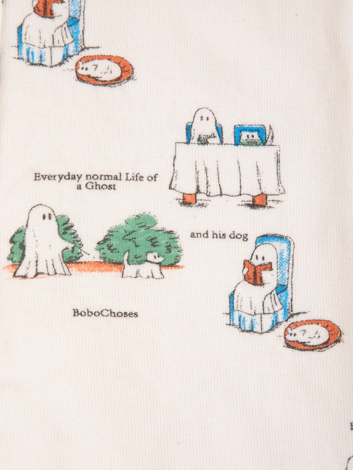 Bobo Choses Everyday Ghosts All Over Leggings - Off White