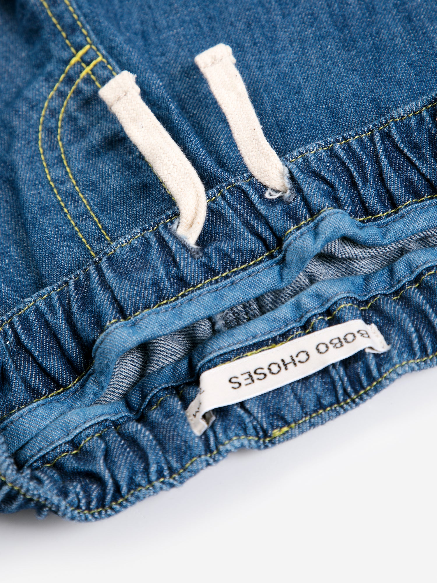 Bobo Choses Taxi Saurus Tag Denim Pants - Midnight Blue