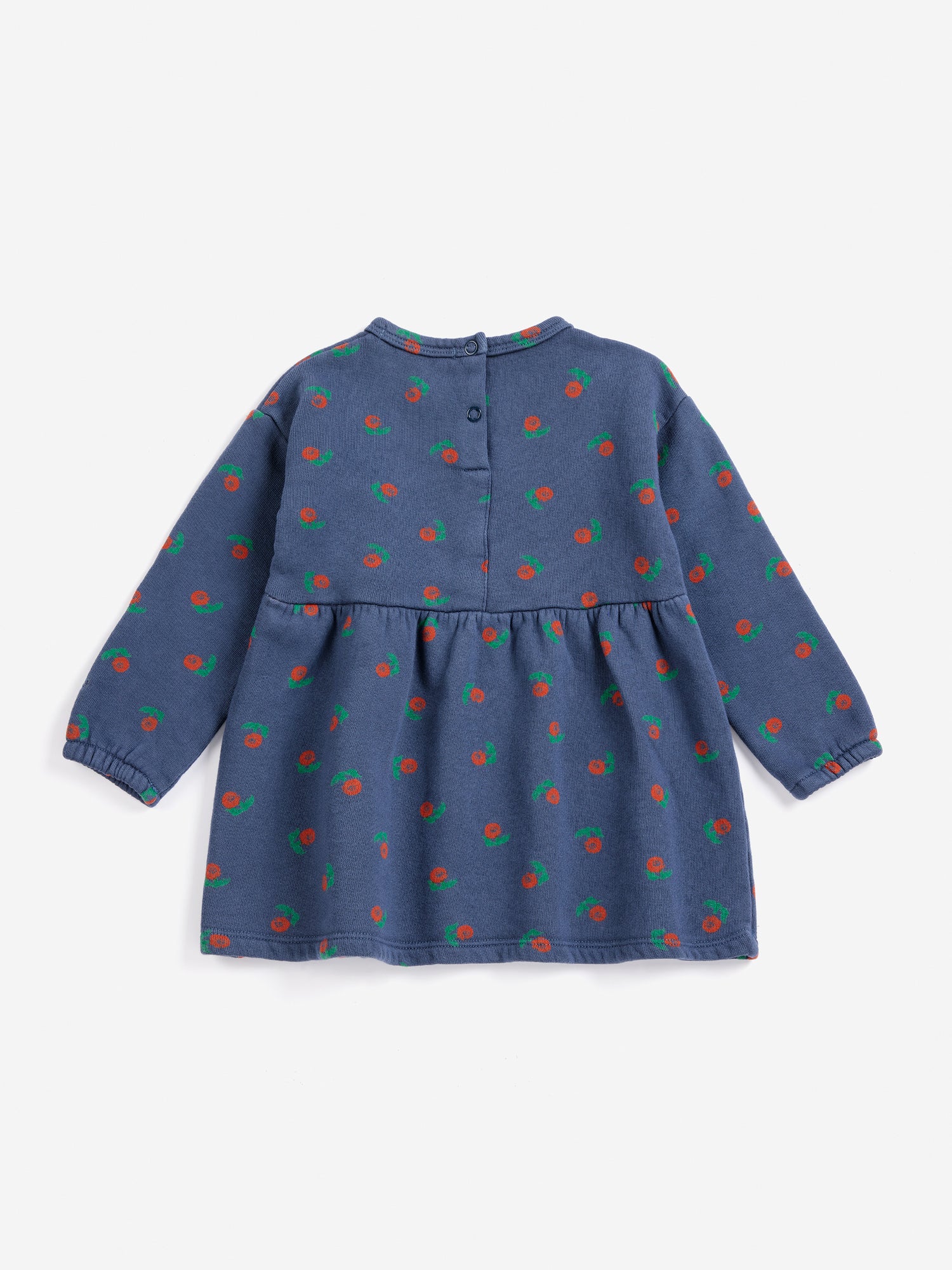 Bobo Choses Stamp Bloom All Over Fleece Dress - Navy Blue