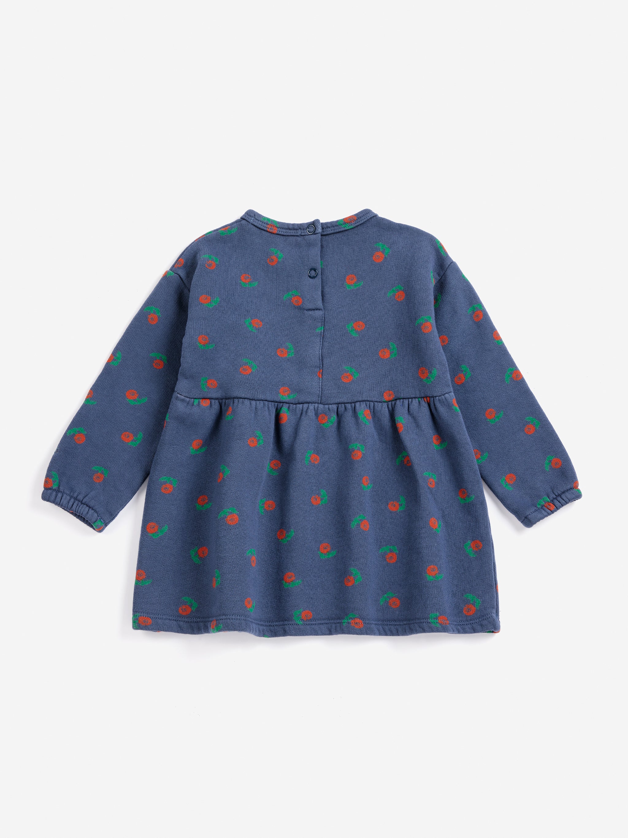 Bobo Choses Stamp Bloom All Over Fleece Dress - Navy Blue