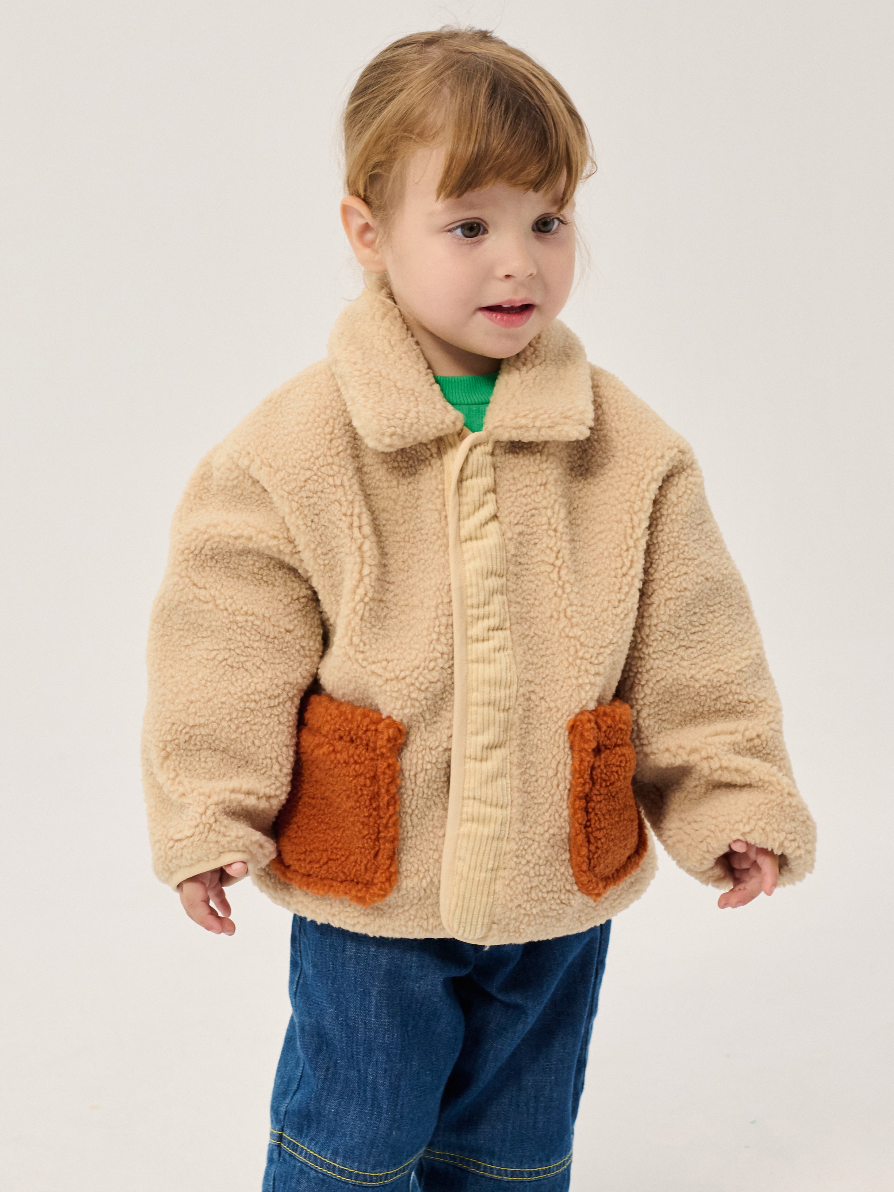 Bobo Choses Softpaw Monster Sheepskin reversible Jacket