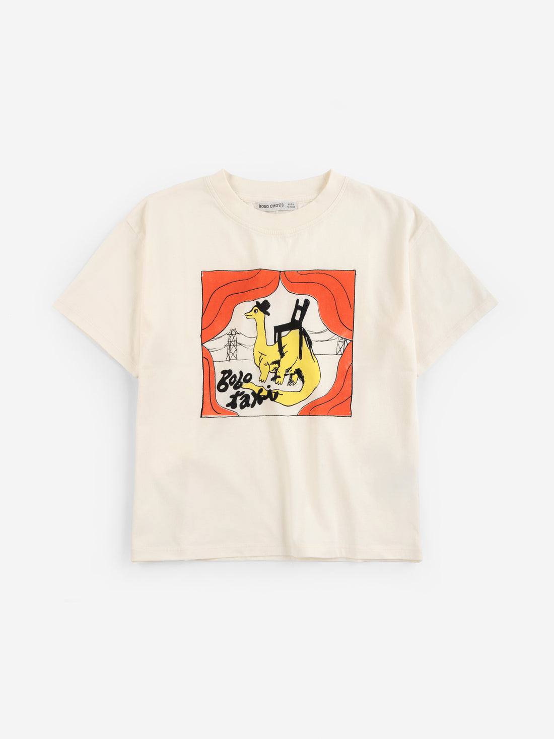 Bobo Choses Taxi Saurus T-Shirt - Off White