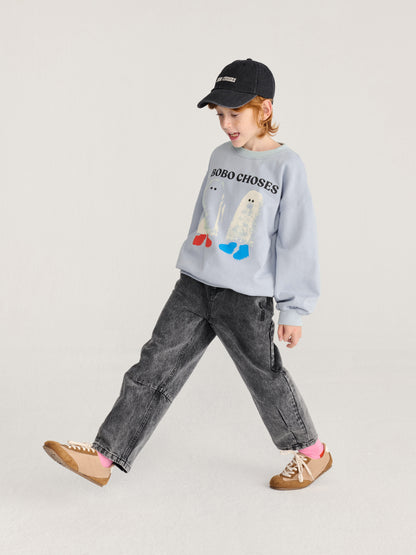Bobo Choses Booty Ghosts Sweatshirt - Light Blue