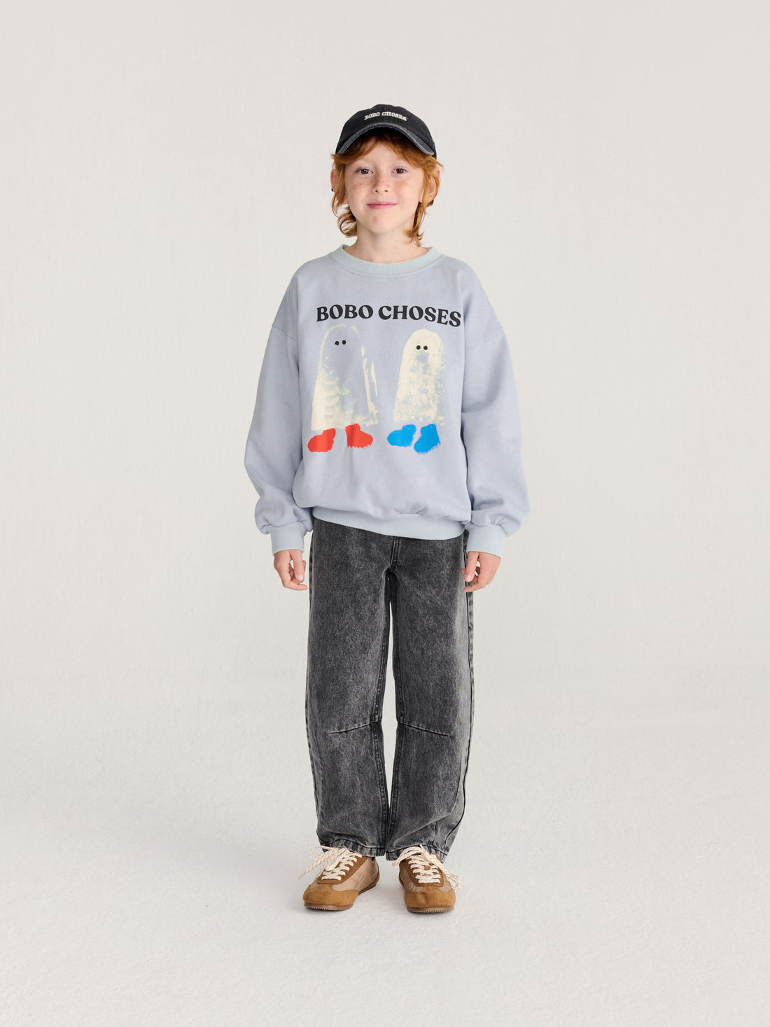 Bobo Choses Booty Ghosts Sweatshirt - Light Blue