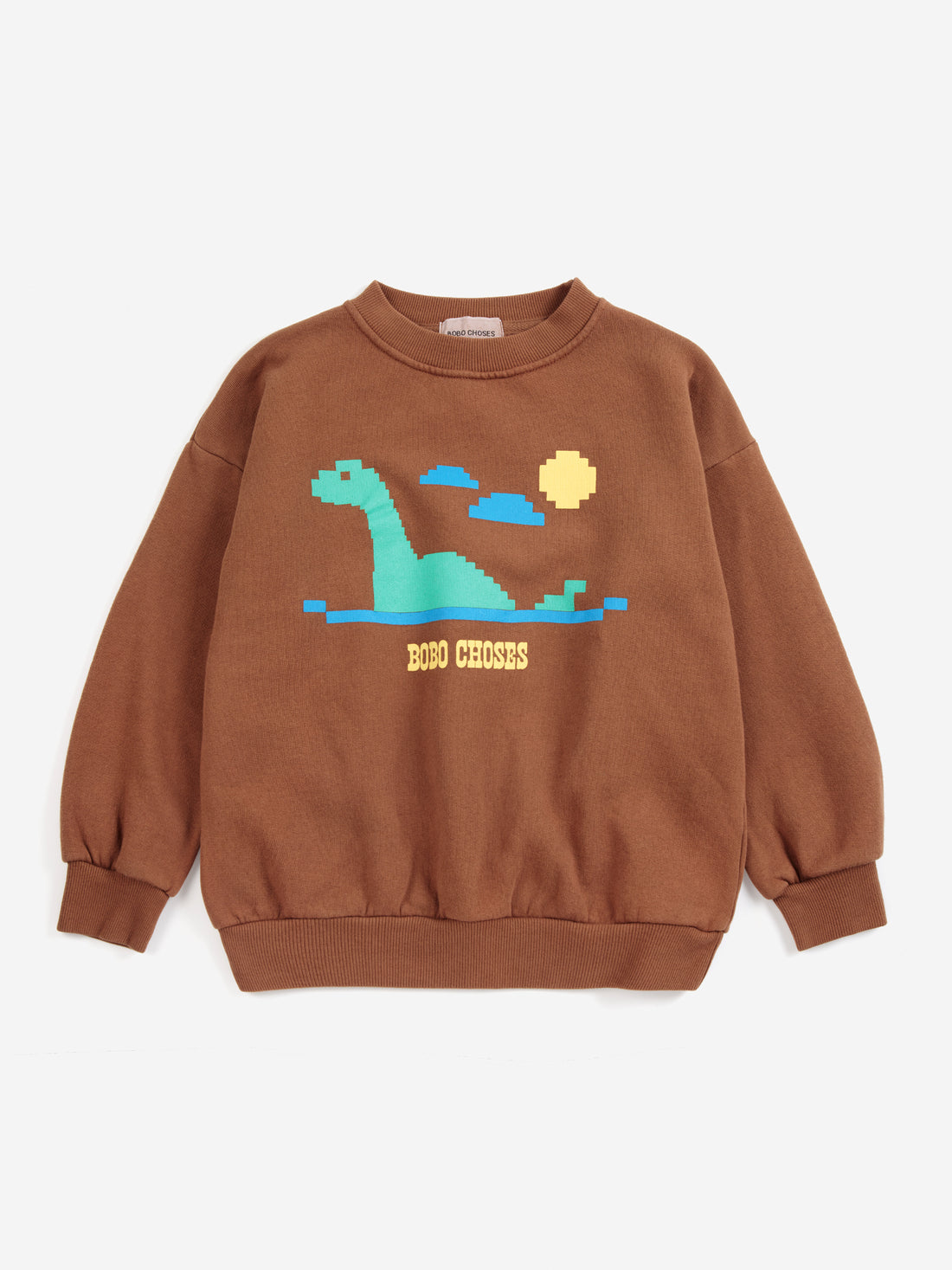 Bobo Choses Lake Monster Sweatshirt - Dark Brown